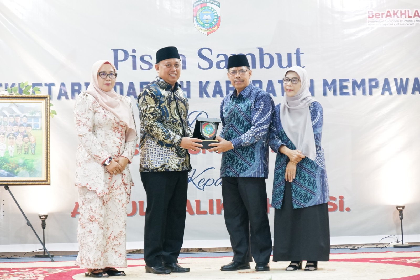 Riduan M Yusuf hadir saat pisah sambut Sekda Mempawah.