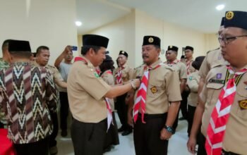 40 Pengurus Kwarran Pramuka Sungai Pinyuh Masa Bakti 2026-2029 Resmi Dilantik