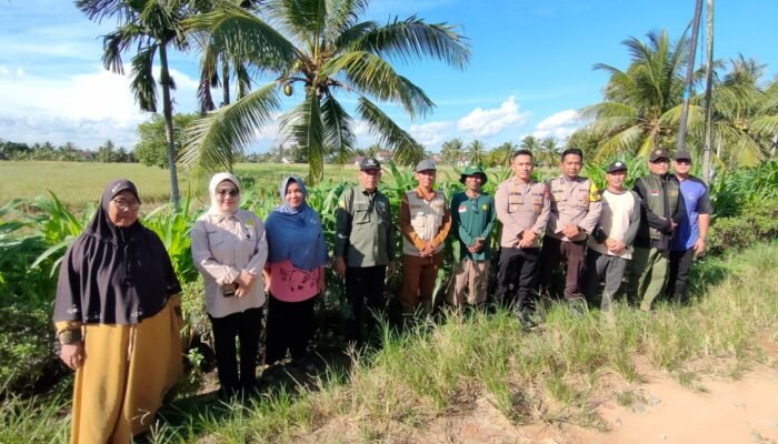 Kapolsek Sungai Pinyuh Tinjau Program Ketahanan Pangan di Desa Sungai Batang