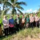 Kapolsek Sungai Pinyuh, AKP Agus Suryana meninjau program ketahanan pangan di Desa Sungai Batang/Foto Jejaring Kalbar