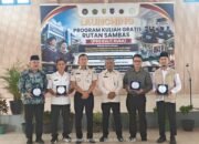 Momen launching program kuliah gratis di Rutan Sambas.
