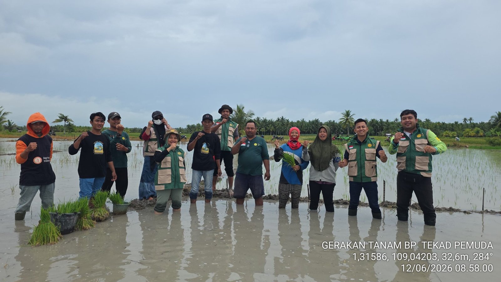 Brigade Pangan Tekad Pemuda, Dungun Laut, Kecamatan Jawai, Kabupaten Sambas.