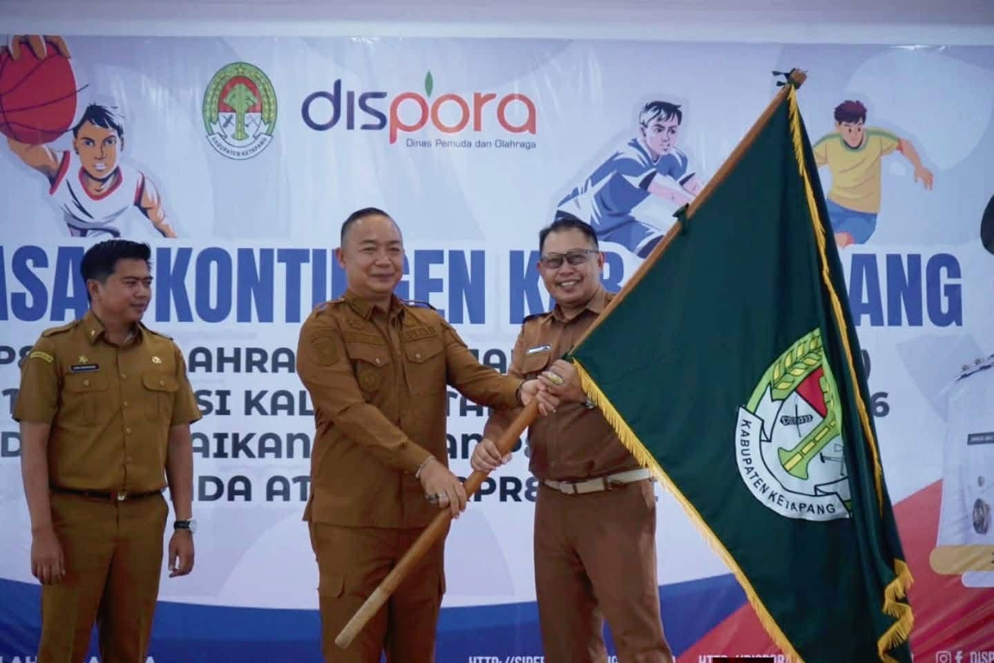 Alexander Wilyo lepas kontingen Popda.