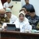 Bupati Mempawah, Erlina memberikan paparan dalam kunjungan Panja Komisi II DPR RI.