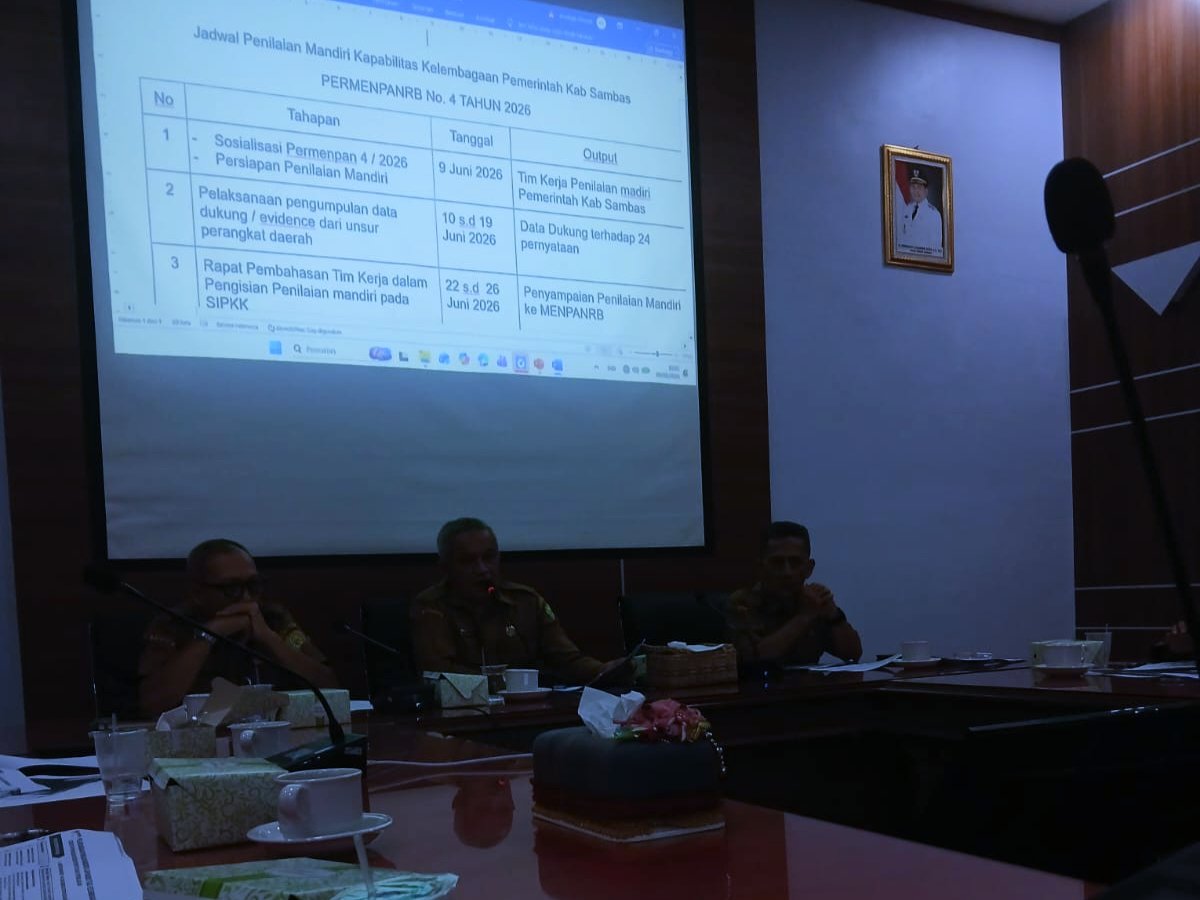 Dinas PPKH Sambas Tegaskan Komitmen Dukung Penilaian Kapabilitas Kelembagaan melalui SIPKK