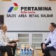 Bupati Ketapang, Alexander Wilyo bertemu pihak Pertamina.