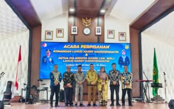 Hadiri Perpisahan Danlanud Harry Hadisoemantri, Sehan Apresiasi Sinergi TNI dan Forkopimda Singbebas