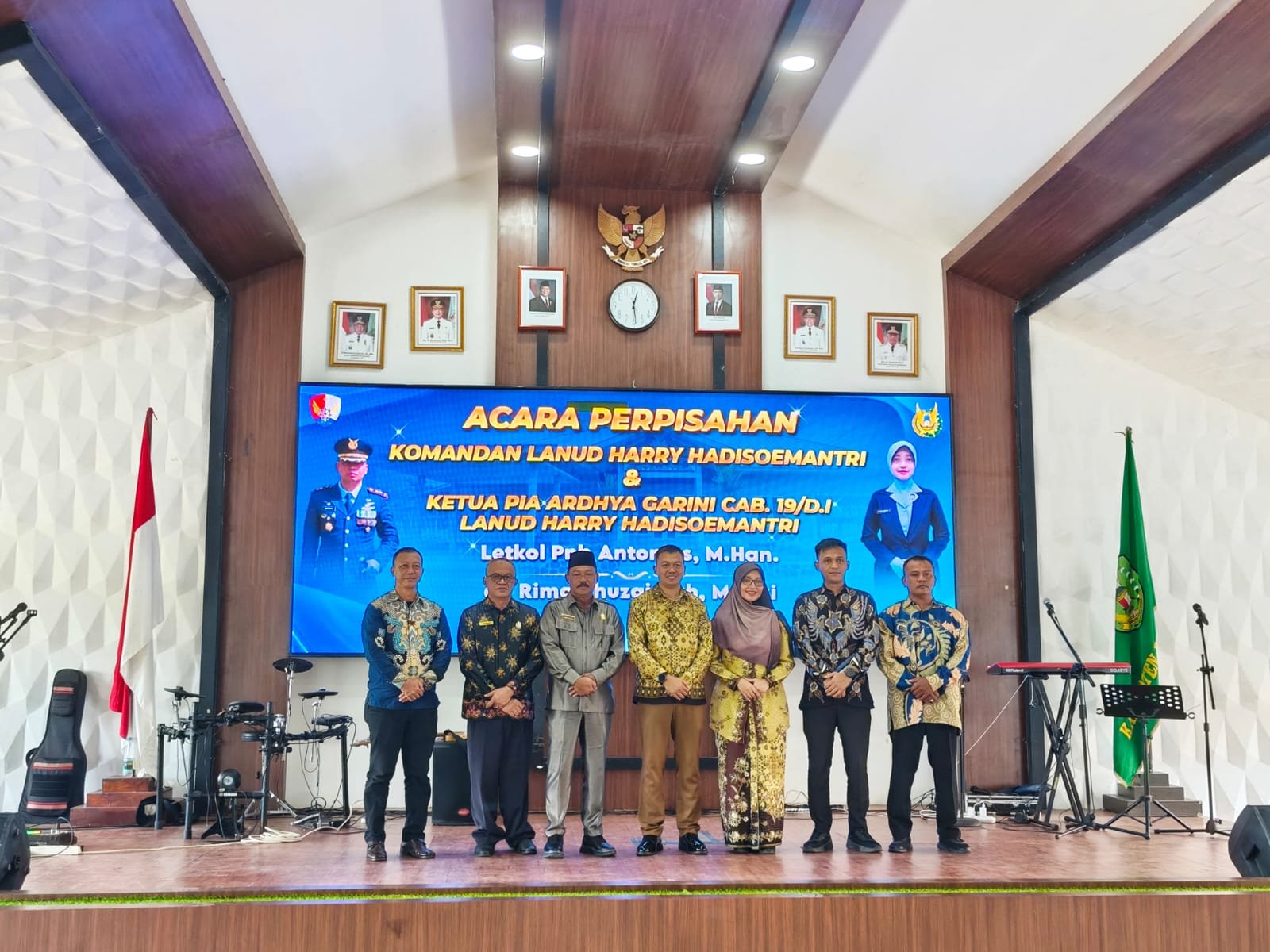 Wakil Ketua DPRD Sambas, Sehan Abdul Rahman perpisahan sambut Danlanud.
