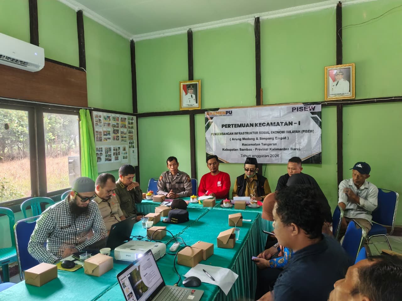 Pemerintah Kecamatan Tangaran mulai mematangkan pelaksanaan program PISEW melalui Pertemuan Kecamatan I (PK-I) yang digelar di ruang rapat Kantor Camat Tangaran, Kamis (30/7/2026).