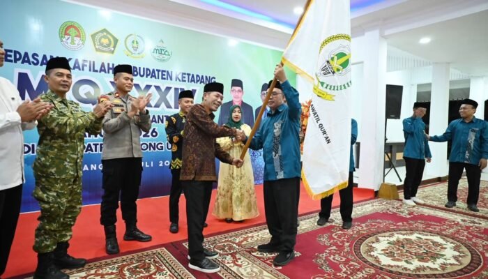 Wabup Ketapang Lepas 54 Kafilah MTQ Kalbar, Targetkan Prestasi dan Perkuat Pembinaan Generasi Qurani
