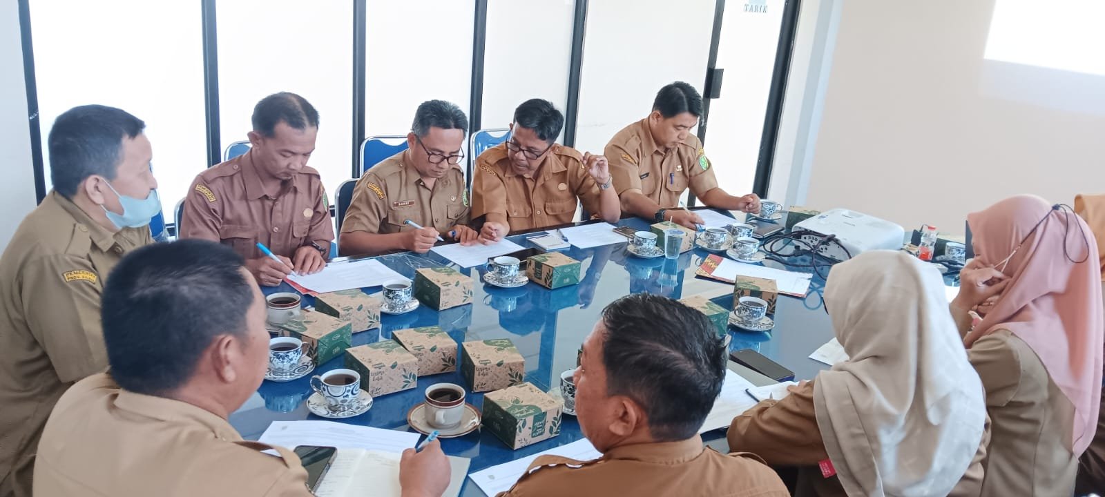 Rapat pembahasan rencana aksi tindak lanjut LHE penyelenggaraan SPIP.