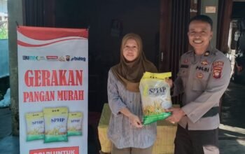 Gerakan pangan murah Polsek Sungai Pinyuh.