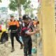 Kerja bakti LDII Kalbar di Terminal Sungai Pinyuh.