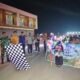 Ketua Kwarcab Pramuka Kabupaten Mempawah, Darwis yang juga Wakil Ketua DPRD Mempawah, melepas pawai lampion di Sungai Pinyuh.