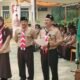 Momen Darwis menyampaikan sambutannya saat Upacara Peringatan Hari Pramuka di Sungai Pinyuh.