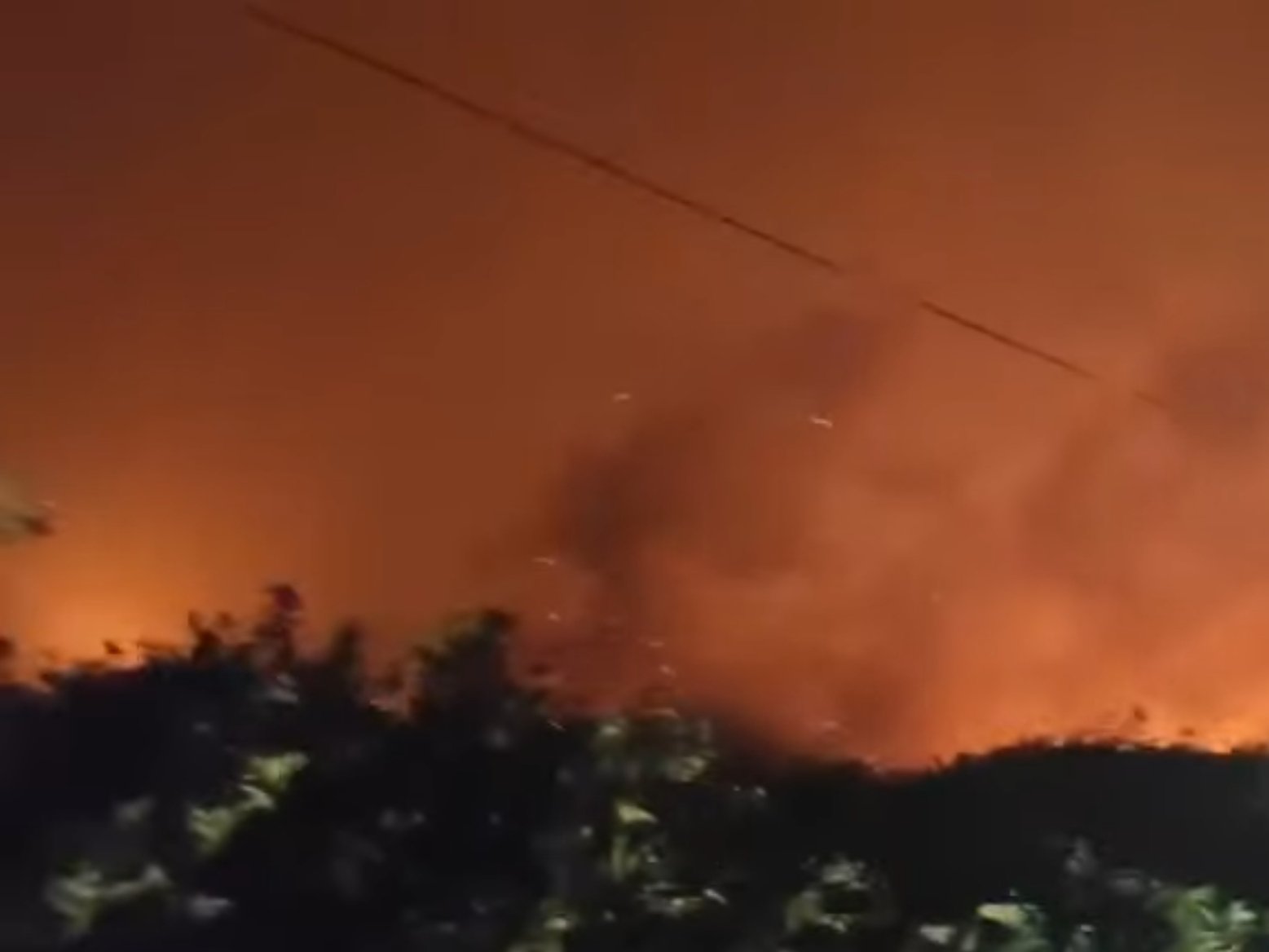 Karhutla di Jalan Pelang, Ketapang, Provinsi Kalimantan Barat.