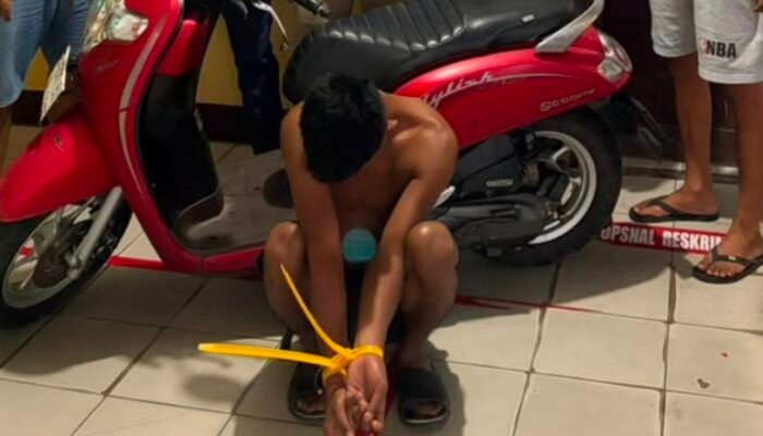 Ditangkap Polisi, Maling Motor di Korpri Permai Mempawah Hilir Terancam 5 Tahun Penjara