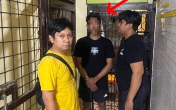 Pelaku diamankan di Polsek Sungai Pinyuh.