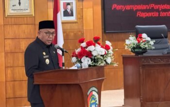 Wakil Bupati Mempawah, Juli Suryadi Burdadi dalam sidang paripurna RAPBD Perubahan 2026