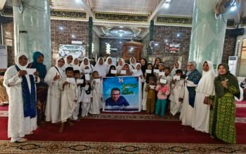 Hismunanda Santuni Puluhan Anak Yatim dalam Peringatan Maulid Nabi di Sungai Pinyuh