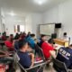 Potret Warga Binaan Rutan Sambas sedang mengikuti kuliah dari dosen kampus ADI Sambas.