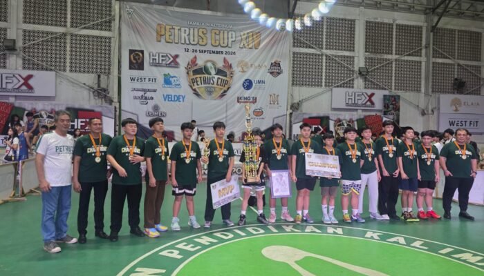 Viva Sungai Pinyuh Juara Petrus Cup XIV 2026 KU-14 Putra