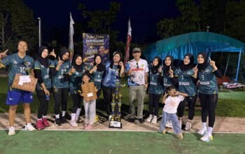Figo Beri Dukungan Penuh, Final Turnamen Voli di Tanjung Keracut Meriah