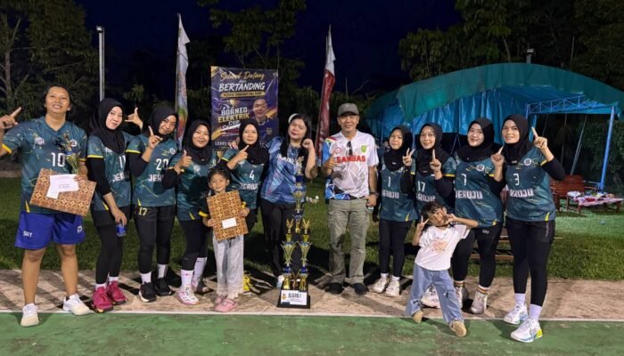 Figo Beri Dukungan Penuh, Final Turnamen Voli di Tanjung Keracut Meriah