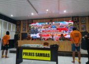 Polres Sambas Tangkap Kurir Pembawa Sabu 11,67 Kilogram di Paloh dan Tebas