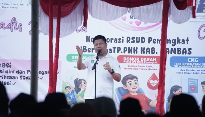Bupati Satono Buka Kampanye Kesadaran Kanker Payudara di Sambas