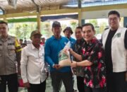 Anggota DPR RI Fraksi PKB, DR Daniel Johan dalam sela kunjunganya ke Sungai Pinyuh.