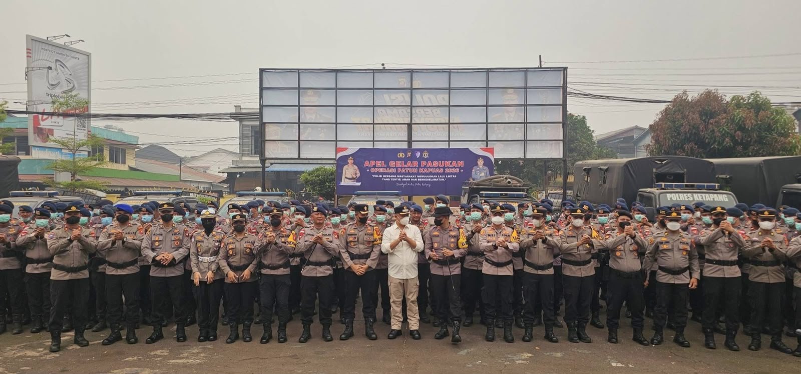 Personel BKO dari Polda Kalbar tiba di Ketapang.