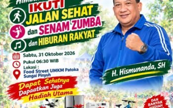 Peringati Sumpah Pemuda, Haji Hismunanda akan Gelar Jalan Sehat dan Senam Zumba Gratis di Sungai Pinyuh