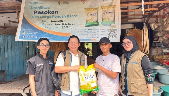 Bulog Ketapang Sidak RPK, Awasi Potensi Beras SPHP Dioplos Jadi Premium
